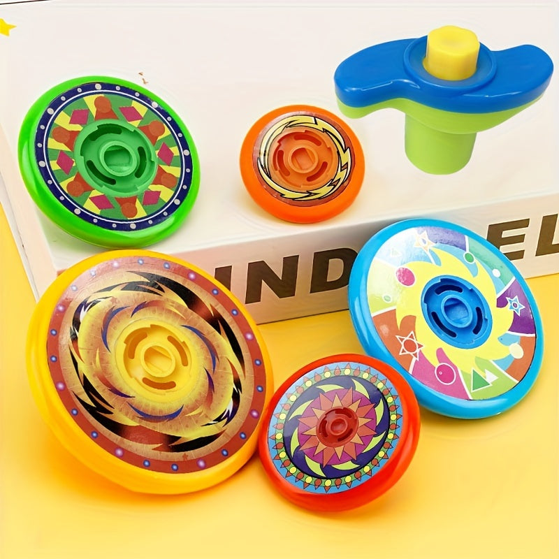 5pcs Colorful Spinning Multi-layer Spinning Toy to Play And Battle, Stackable Spinning Toys suitable for multi person interaction of novel tops,