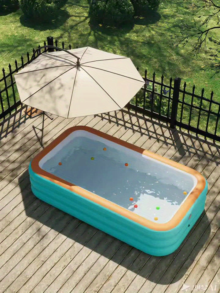 Summer Large Inflatable Swimming Pool- Family Water Park, Suitable for Indoor\u002FOutdoor and Garden, Perfect for Family Gatherings and Summer Pool Parties, Outdoor Water Entertainment