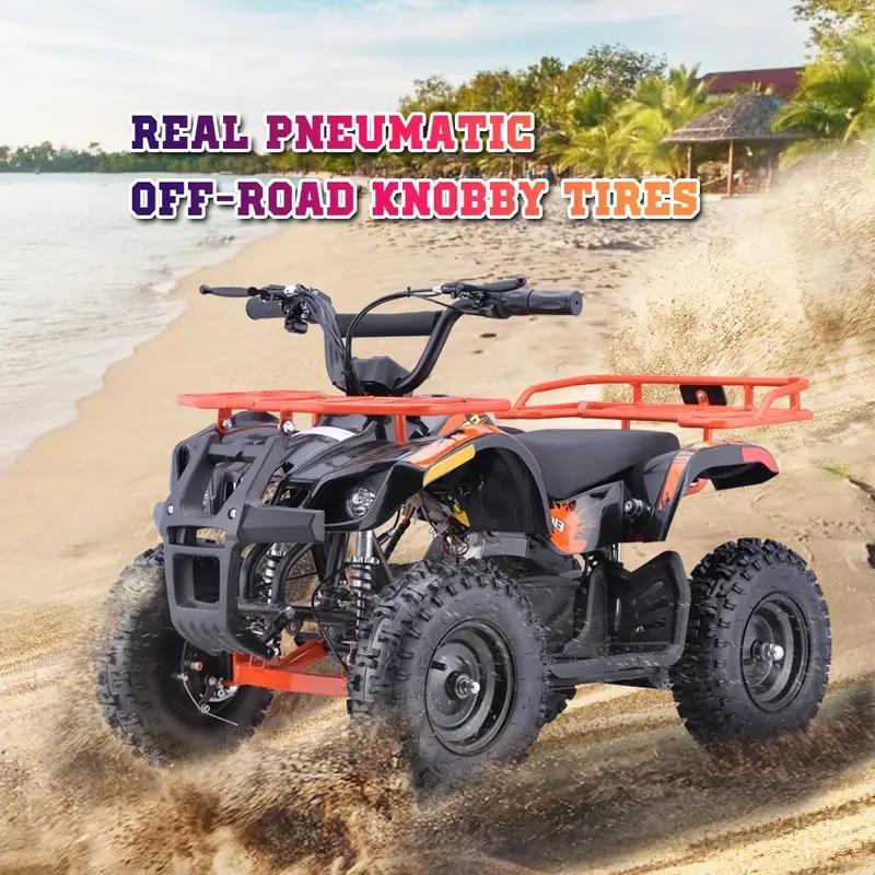 Electric Dirt Quad, 36V Electric 4-Wheeler for Teens, X-Large Metal Frame, Speed Control, Suspension, Disc Brake, Charger I