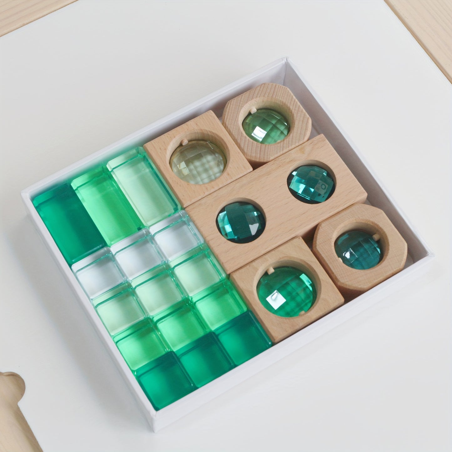 Colorful Acrylic Light & Shadow Building Blocks Set - Perfect for Ages 3+ |