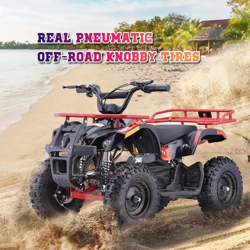 Electric Dirt Quad, 36V Electric 4-Wheeler for Teens, X-Large Metal Frame, Speed Control, Suspension, Disc Brake, Charger I