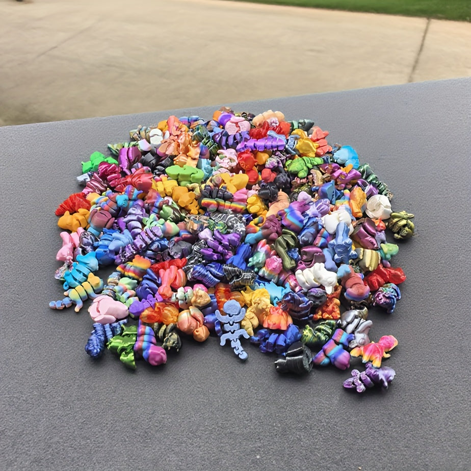 200pcs 3D Printed Animal Kingdom, a Creatively Designed Animal World Featuring Unique Styles And Various Types of Animals, Suitable for Room Decor
