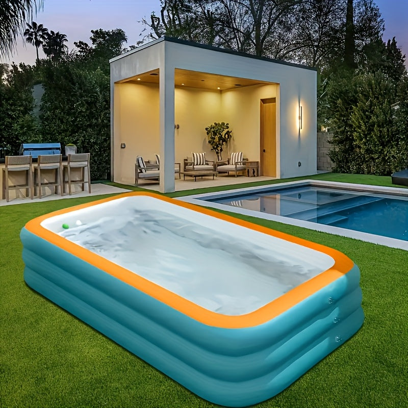 Summer Large Inflatable Swimming Pool- Family Water Park, Suitable for Indoor\u002FOutdoor and Garden, Perfect for Family Gatherings and Summer Pool Parties, Outdoor Water Entertainment