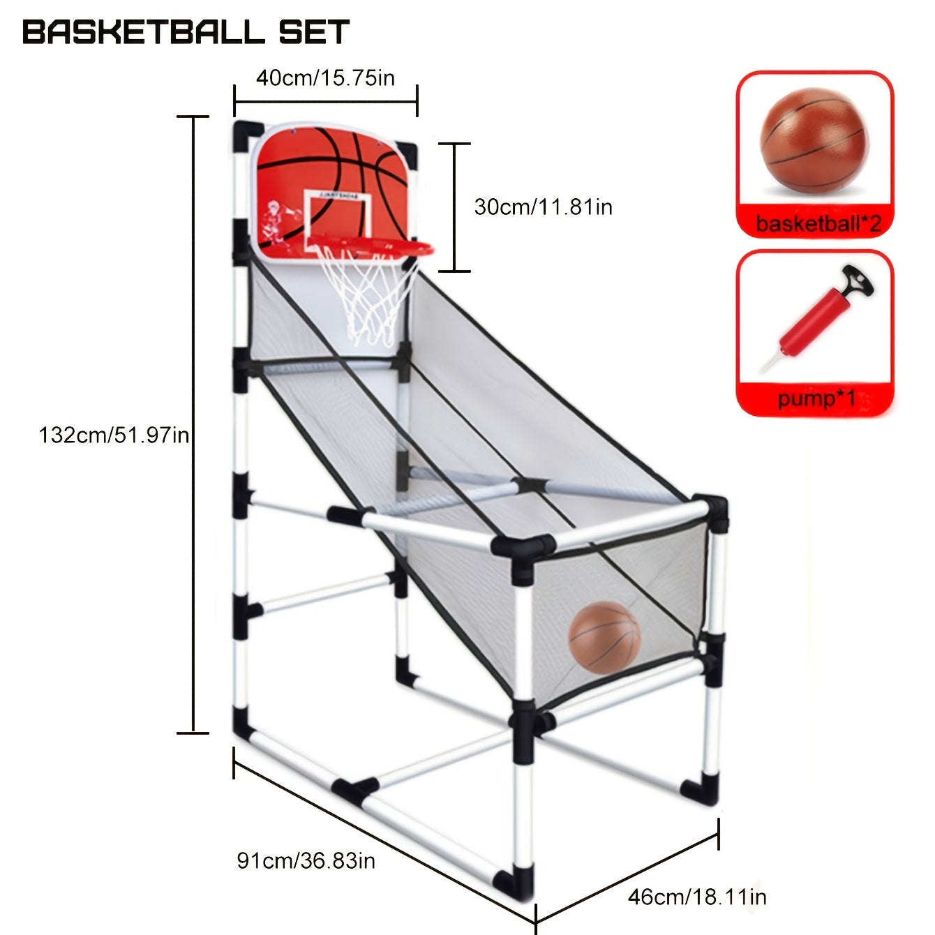A Set of Indoor And Outdoor Basketball Hoop Kit, Packaged in a Gift Box, Easy to Assemble, Great for Physical Fitness And Concentration Training,
