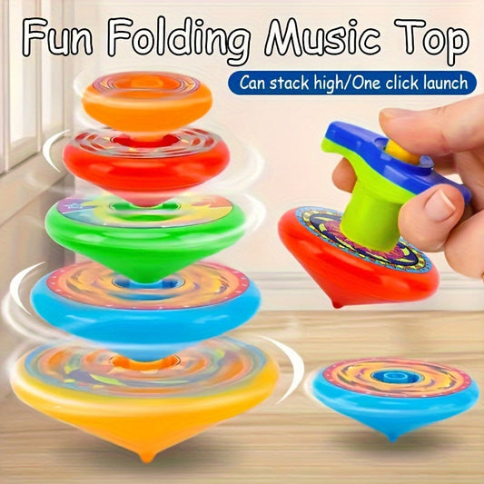 5pcs Colorful Spinning Multi-layer Spinning Toy to Play And Battle, Stackable Spinning Toys suitable for multi person interaction of novel tops,
