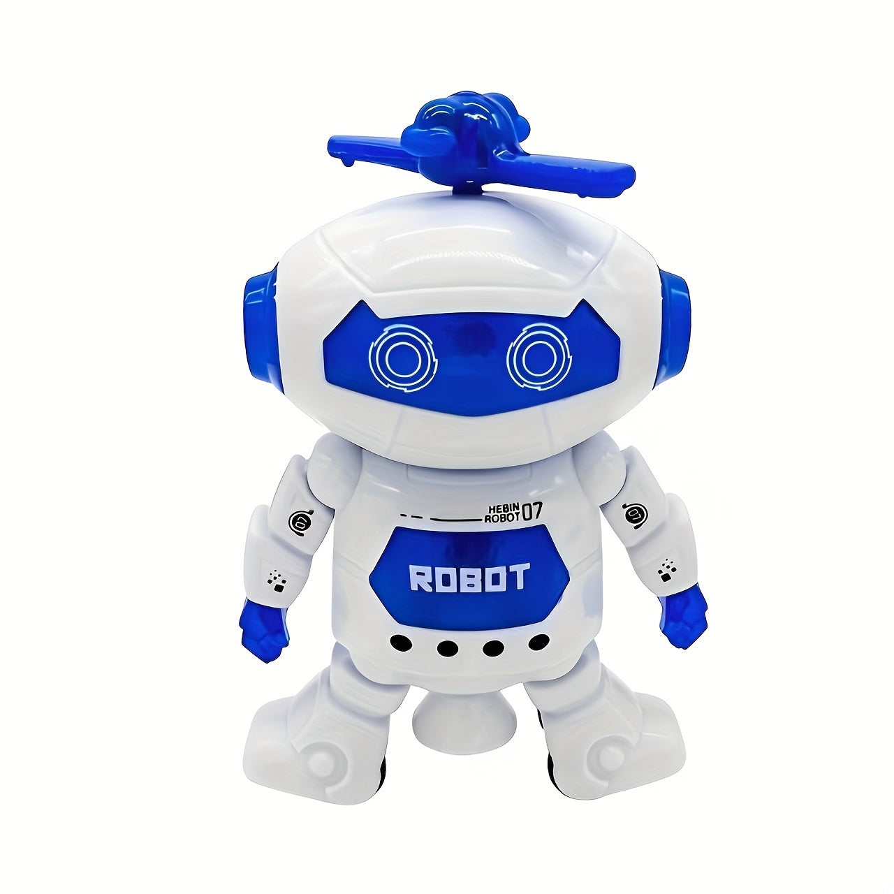 1pc Dancing Robot Toy for Kids with LED Lights and Music, 360-Degree Rotating Action, Ideal Gift for Boys and Girls,