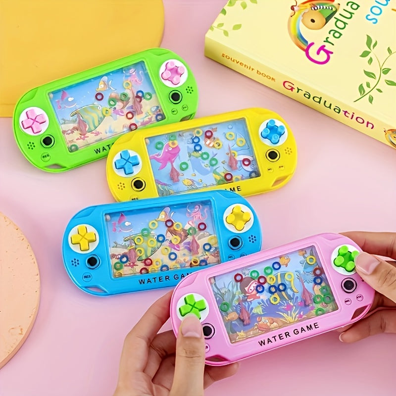 2pcs Handheld Hoop Game 2pcs Mini Handheld Hoop Game Machine | Ocean Water Toy, Classic Educational Toy,