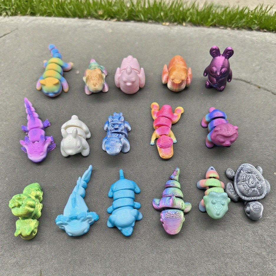 200pcs 3D Printed Animal Kingdom, a Creatively Designed Animal World Featuring Unique Styles And Various Types of Animals, Suitable for Room Decor