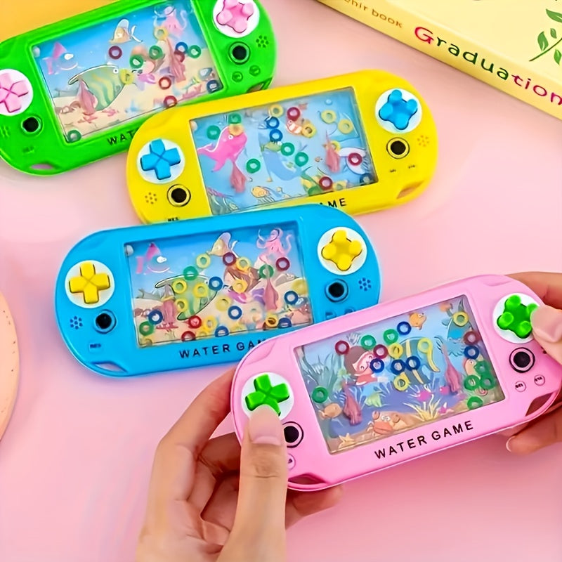 2pcs Handheld Hoop Game 2pcs Mini Handheld Hoop Game Machine | Ocean Water Toy, Classic Educational Toy,