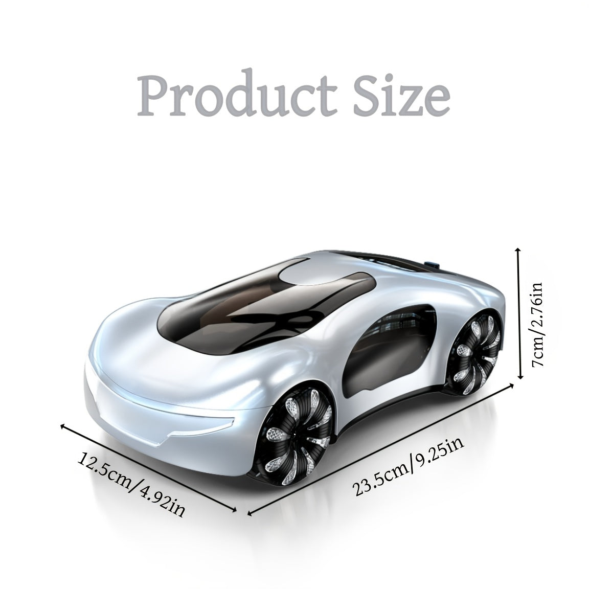 2.4GHz Wireless Gesture Control Drift Car with LED Lights & Music, 360° Rotating & Lateral Drift, USB Rechargeable Battery-Powered Remote Control Toy Car for Boys &