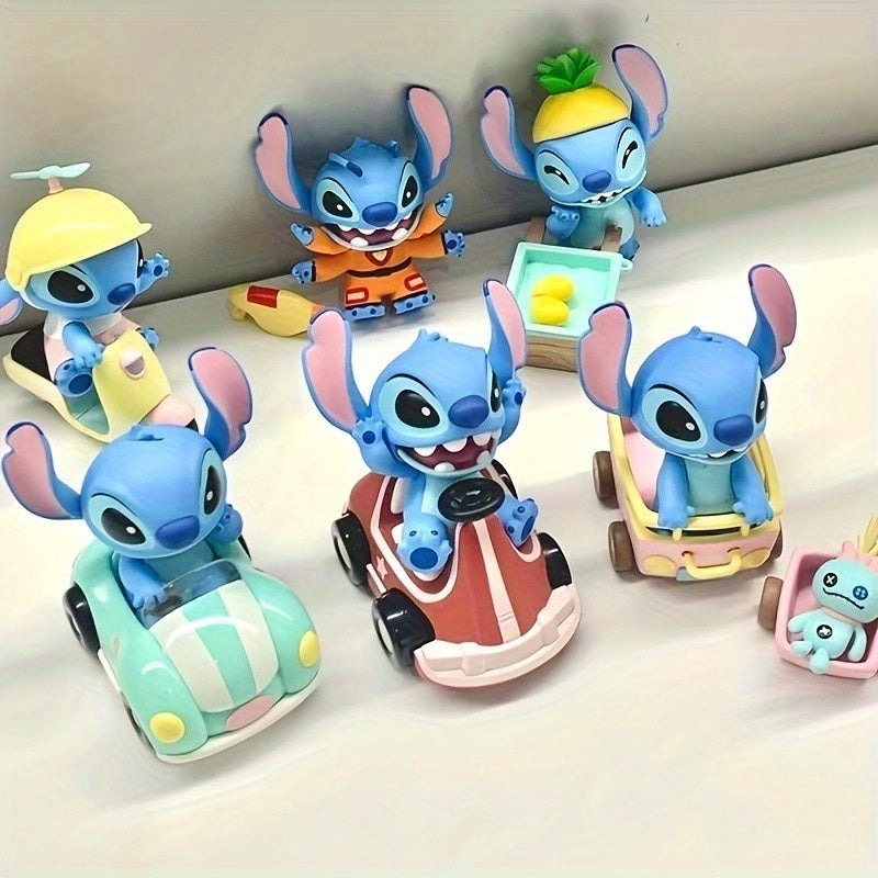 Disney Stitch (From The 'Lilo & Stitch' Series) Travel-Themed Mystery Box Trendy Desktop Car Ornamen