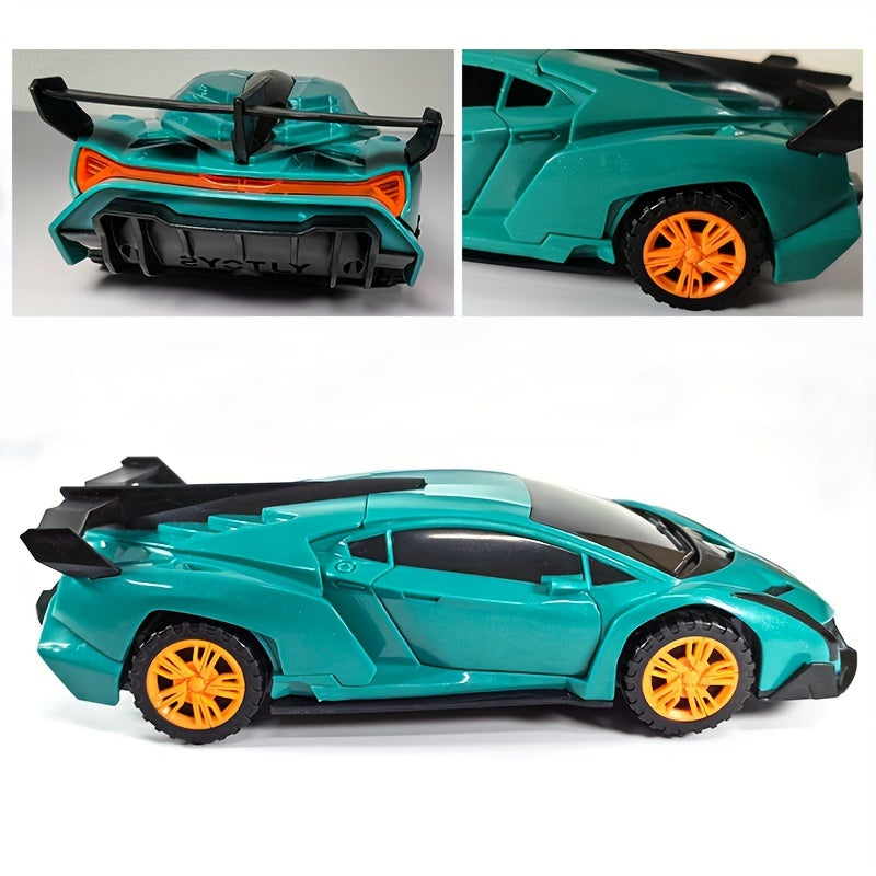 360° Rotating Toy Car with Omnidirectional Movement & Sound & Light Effects - Perfect for Nighttime Play, Ideal Christmas & Thanksgiving Gift