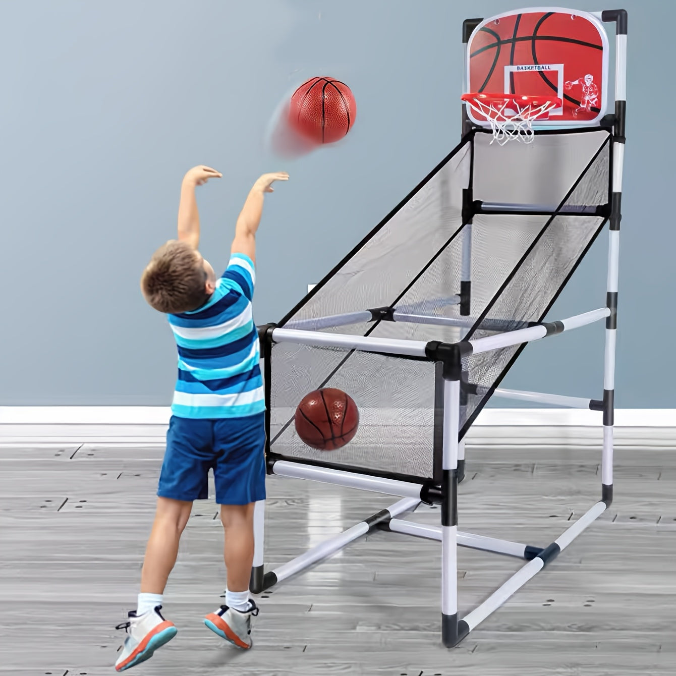 A Set of Indoor And Outdoor Basketball Hoop Kit, Packaged in a Gift Box, Easy to Assemble, Great for Physical Fitness And Concentration Training,