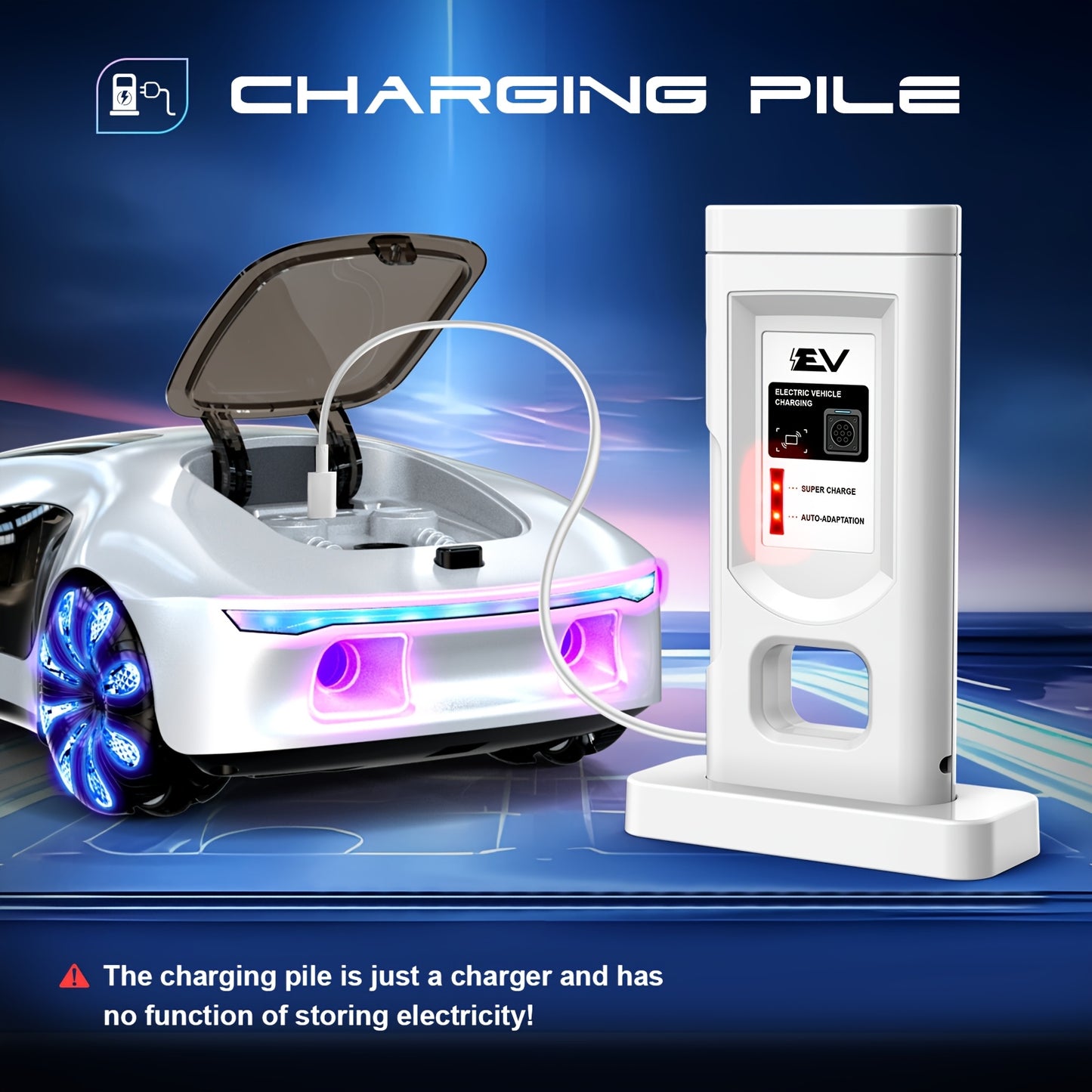 2.4GHz Wireless Gesture Control Drift Car with LED Lights & Music, 360° Rotating & Lateral Drift, USB Rechargeable Battery-Powered Remote Control Toy Car for Boys &