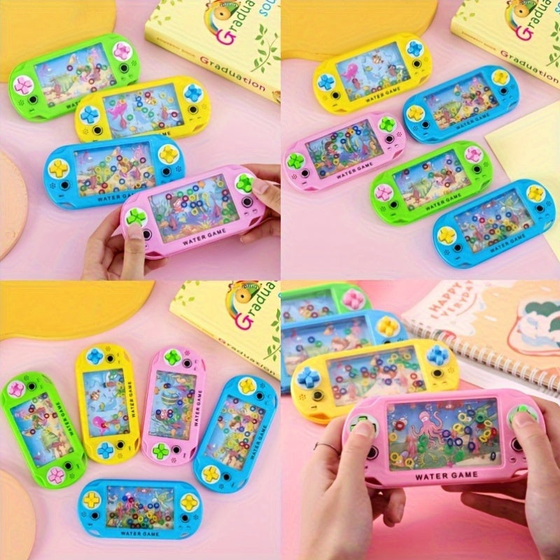 2pcs Handheld Hoop Game 2pcs Mini Handheld Hoop Game Machine | Ocean Water Toy, Classic Educational Toy,