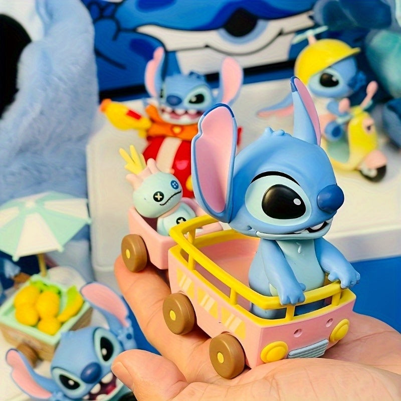 Disney Stitch (From The 'Lilo & Stitch' Series) Travel-Themed Mystery Box Trendy Desktop Car Ornamen