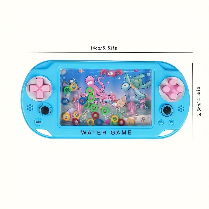 2pcs Handheld Hoop Game 2pcs Mini Handheld Hoop Game Machine | Ocean Water Toy, Classic Educational Toy,