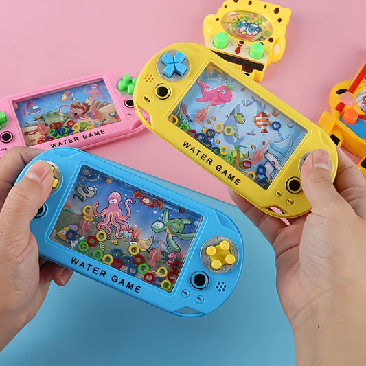 2pcs Handheld Hoop Game 2pcs Mini Handheld Hoop Game Machine | Ocean Water Toy, Classic Educational Toy,