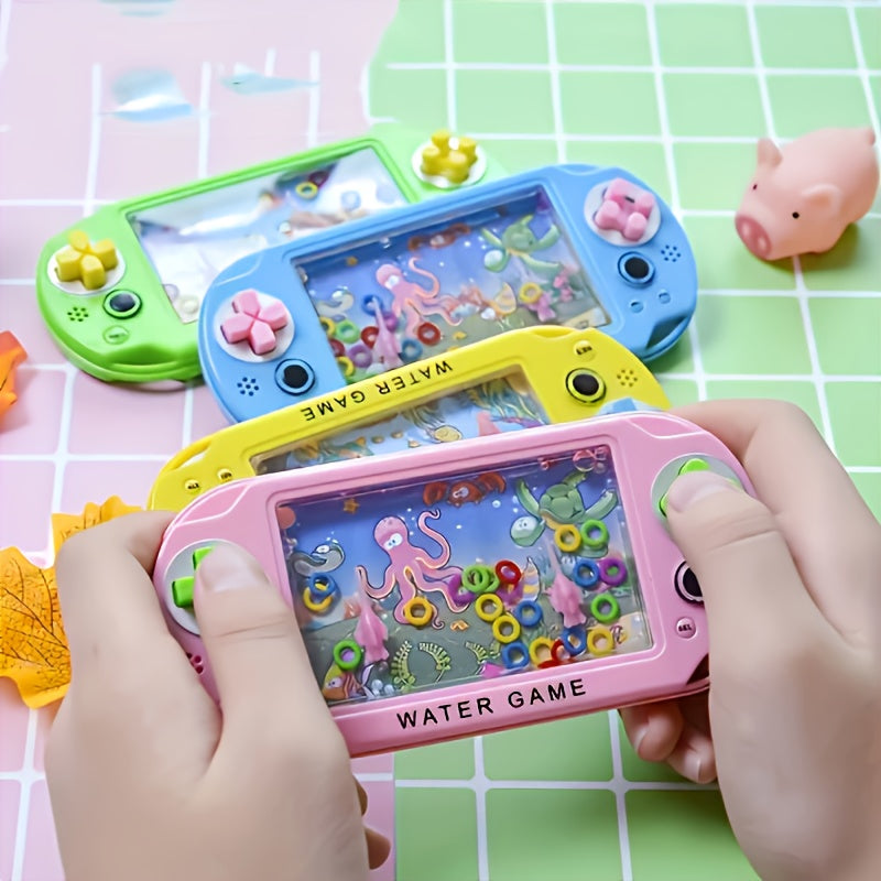 2pcs Handheld Hoop Game 2pcs Mini Handheld Hoop Game Machine | Ocean Water Toy, Classic Educational Toy,