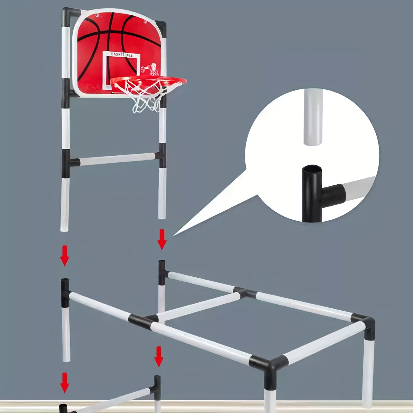A Set of Indoor And Outdoor Basketball Hoop Kit, Packaged in a Gift Box, Easy to Assemble, Great for Physical Fitness And Concentration Training,