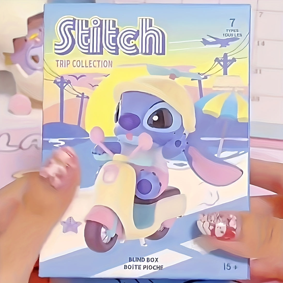 Disney Stitch (From The 'Lilo & Stitch' Series) Travel-Themed Mystery Box Trendy Desktop Car Ornamen