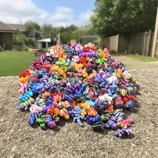 200pcs 3D Printed Animal Kingdom, a Creatively Designed Animal World Featuring Unique Styles And Various Types of Animals, Suitable for Room Decor
